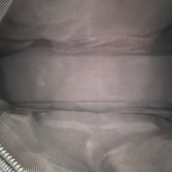 AUTH. HERMES Toile Herline MM Tote Work Book Baby Travel Bag Zipper Closure Gray - Picture 8 of 15